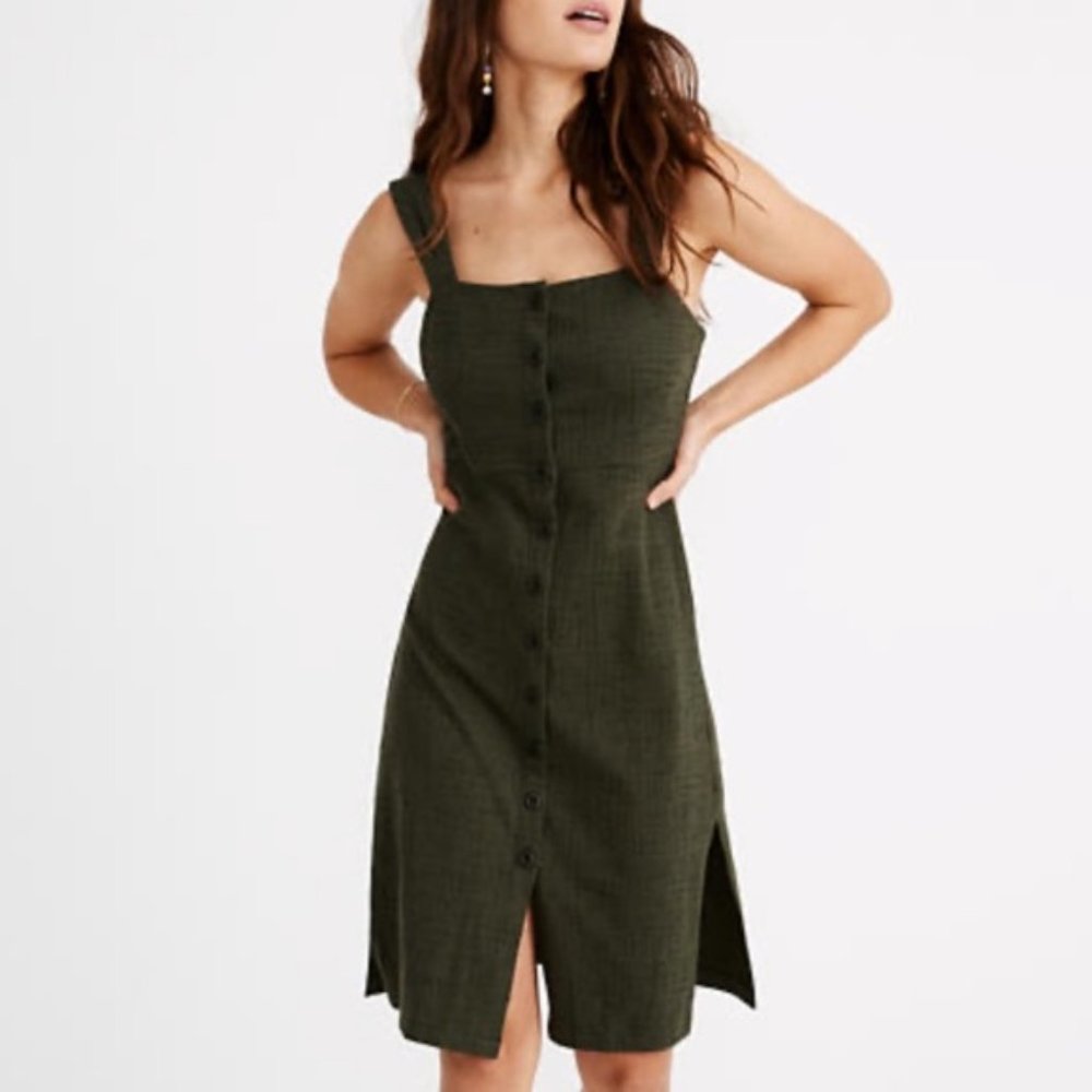 NWT Madewell Texture & Thread Jumper Dress - Picture 2 of 5